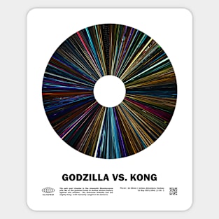 minimal_God.zilla vs Kong Warp Barcode Movie Sticker